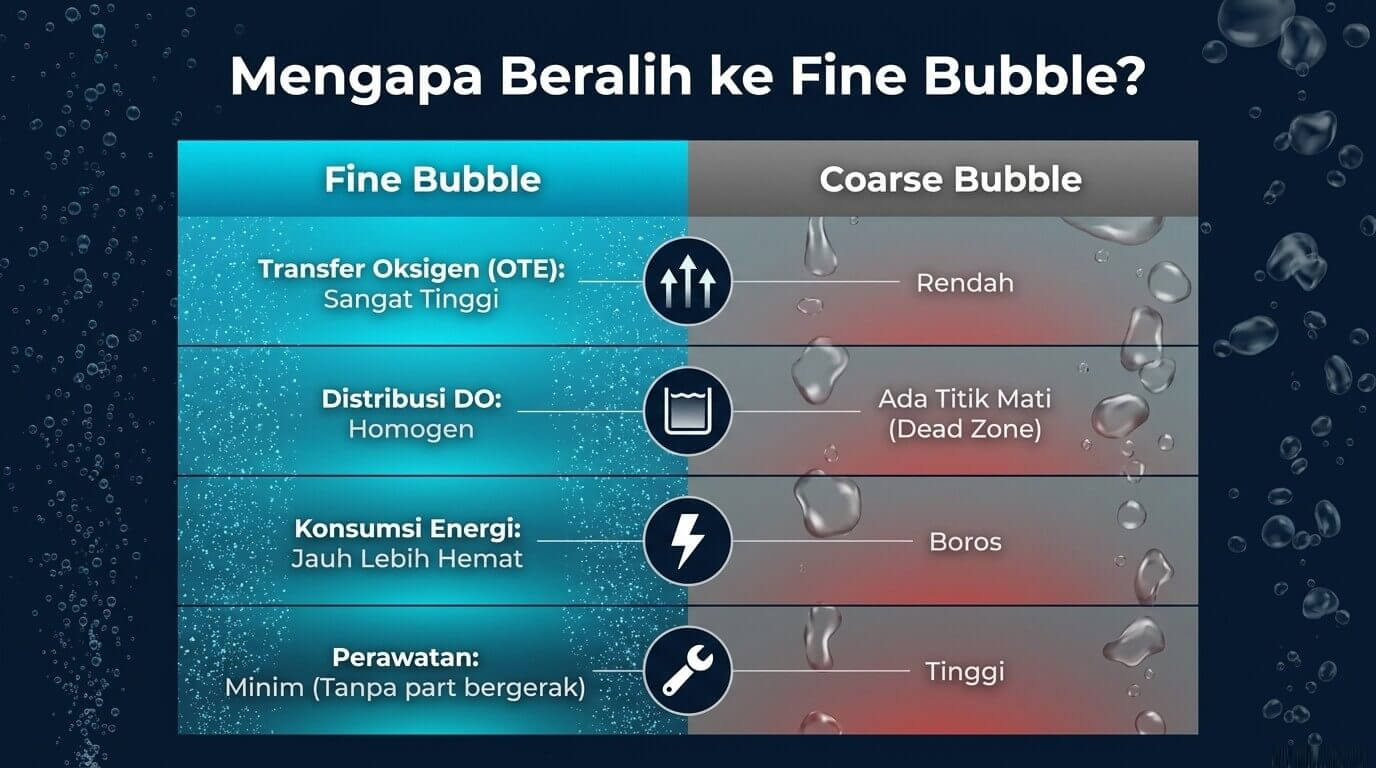 Fine Bubble Diffuser - keunggulan