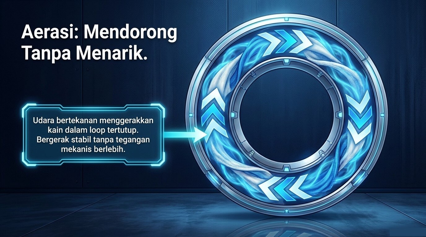 dyeing - aerasi dan transfer udara