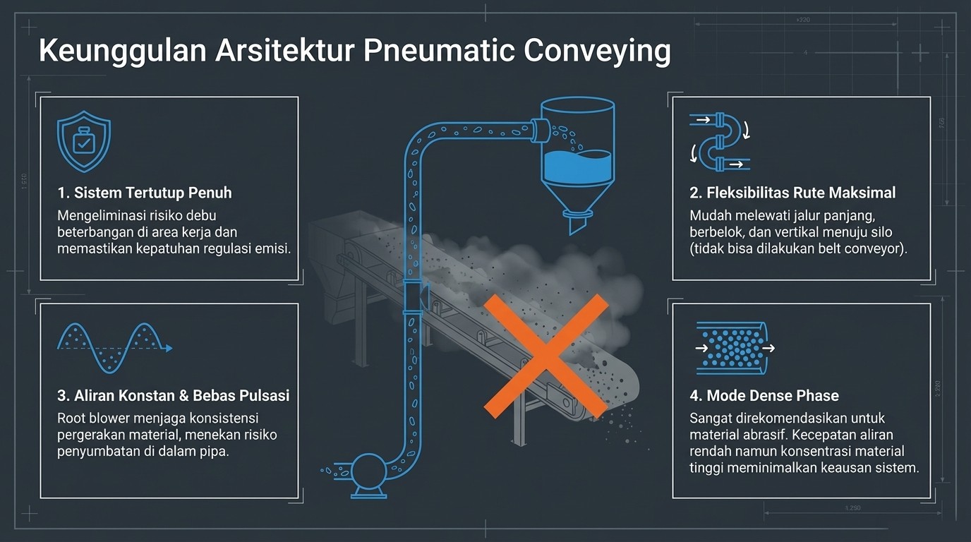 pneumatic conveying root blower