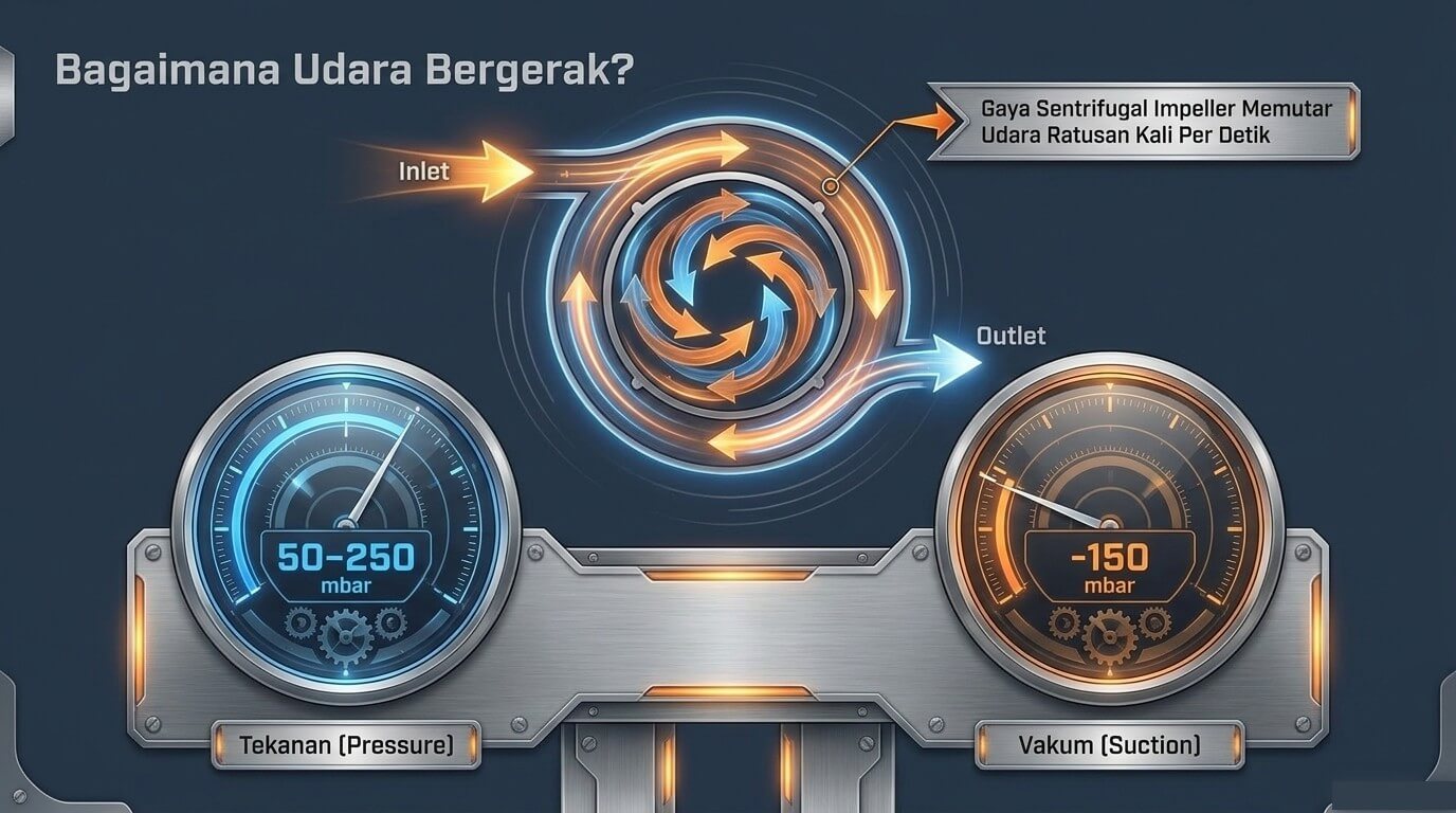 Ring Blower - cara kerja