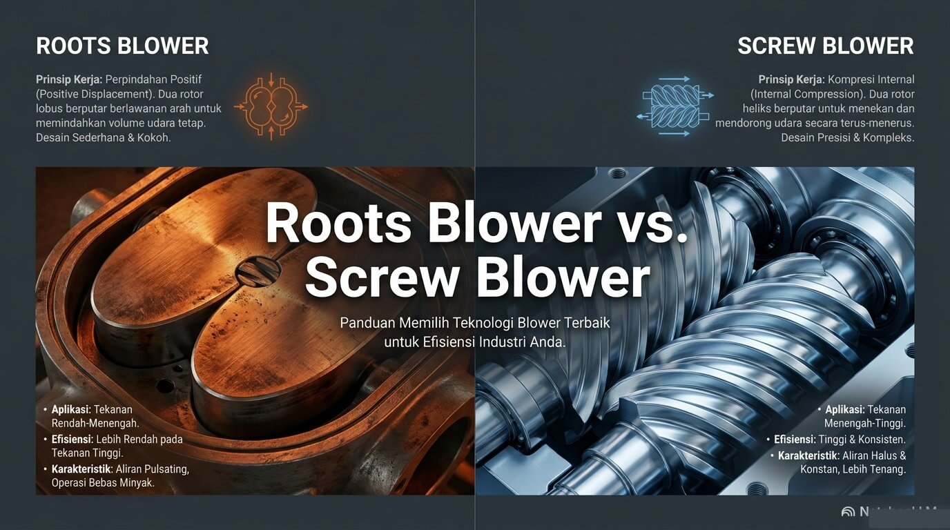 roots vs screw - tabel singkat