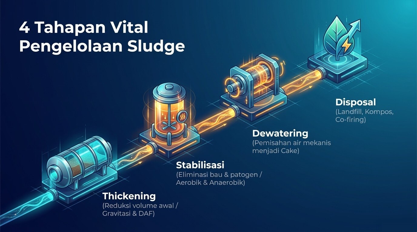 Sludge IPAL - tahap pengelolaan